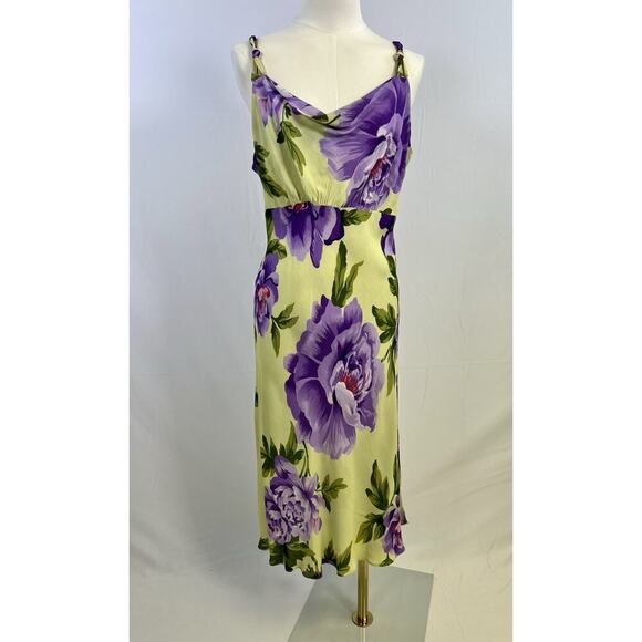 VTG Y2K American Angel Dress Women Sz L Floral Fairy Coquette Femme Indie - Picture 3 of 12